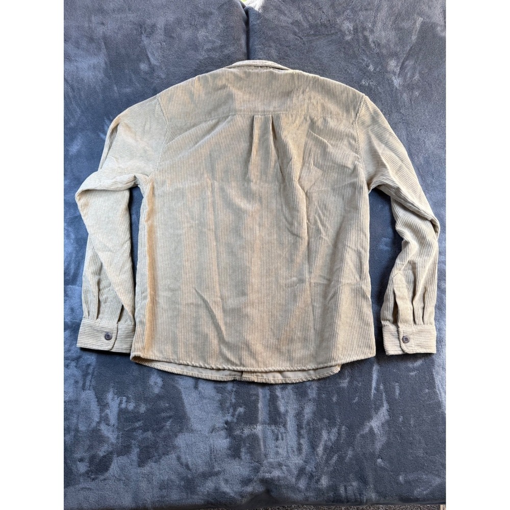 TILLYS RSQ M CORDUROY SHIRT TAN BUTTON FRONT POCKETS MEN SIZE S - Picture 7 of 7